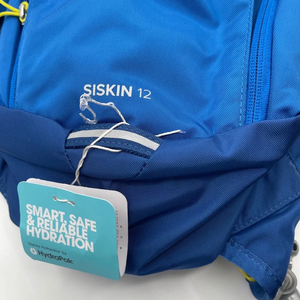 Osprey Siskin 12 Hydration Pack Postal Blue 2.5L Reservoir Bike Backpack NEW